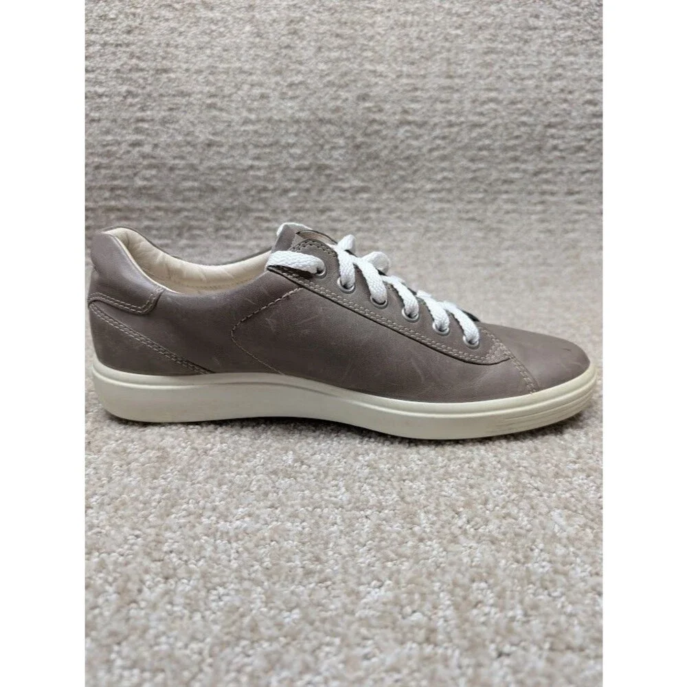 Ecco Casual Sneakers Womens Size 10.5 Mocha Casual Low Top Shoes Lace Up - Picture 4 of 15